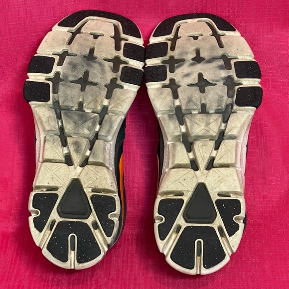 NIKE TRAINING SNEAKERS DARK GRAY & ORANGE SIZE 8.5 - Picture 8 of 13